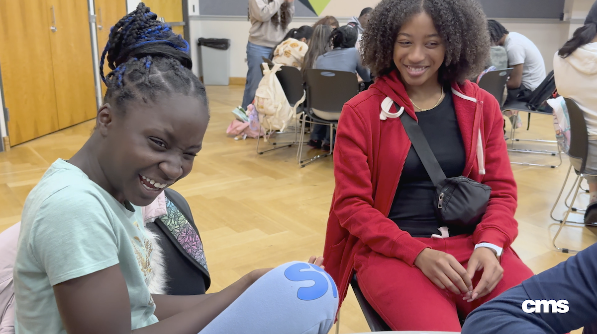  UNCC students mentor elementary school students on college campus